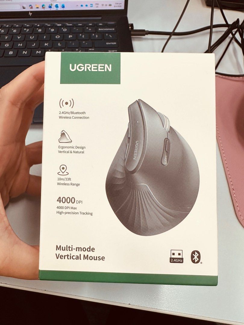 UGREEN MU008mini Multi-mode Vertical Mouse448401681270056960