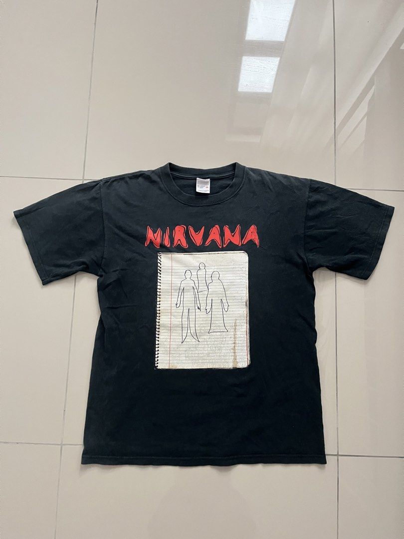 Vintage Nirvana Notes (Category: Tshirts & Polo Shirts) located in Seremban. Submitted by 247seluar (Listing ID 1436729713, Image 2). Description: Vintage nirvana notes Pit 20/27 Condition cantik More details pm .