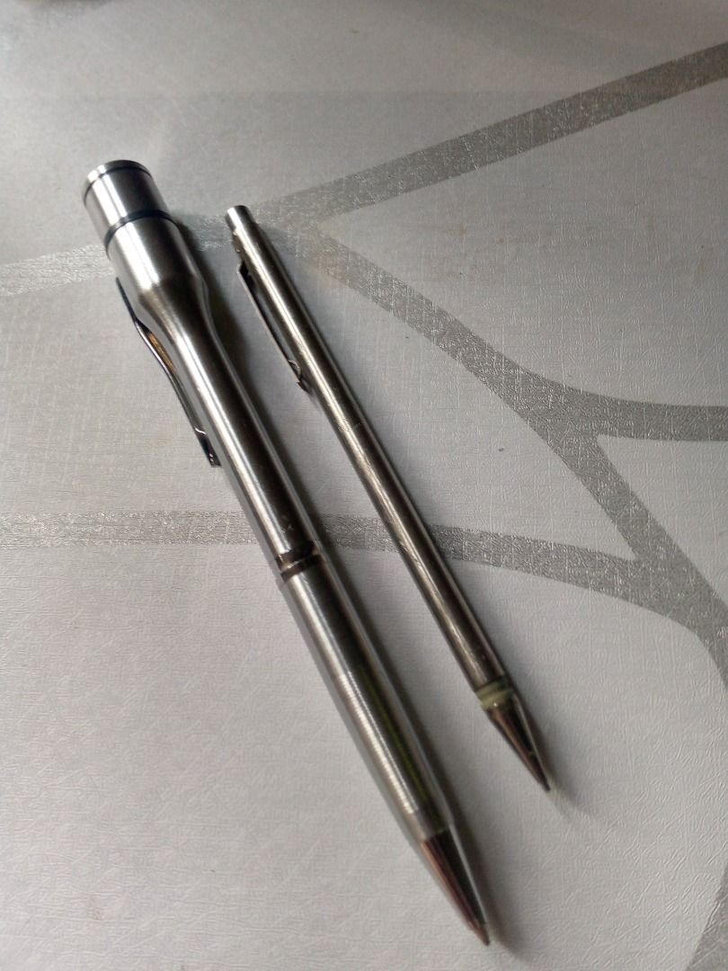 Vintage pen with stamp&mechanical pencil (Category: Stationery & School Supplies) located in Imus. Submitted by chadrich_05 (Listing ID 1436682039, Image 2). Description: Vintage pen with name stamp Mechanical pencil.