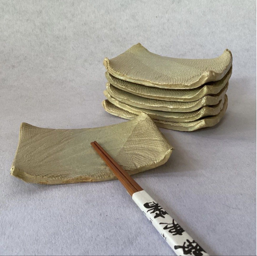 Wabi Sabi Rectangular Plates (Category: Dinnerware & Cutlery) located in Davao. Submitted by atbpshop192593 (Listing ID 1436660441, Image 1). Description: Php120 each (6pcs available) Wabi Sabi Rectangular Plates Please REVIEW PHOTOS We use 100% repurposed packaging materials SF starts at Php70 via Flash Express First to pay.