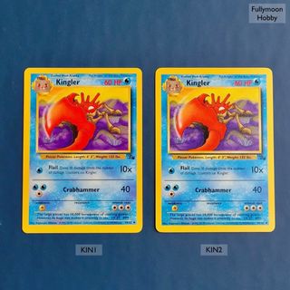 Pokemon Fossil 1st Edition Krabby Kingler Geodude Shellder Voltorb Ditto  Slowbro, Hobbies & Toys, Toys & Games on Carousell