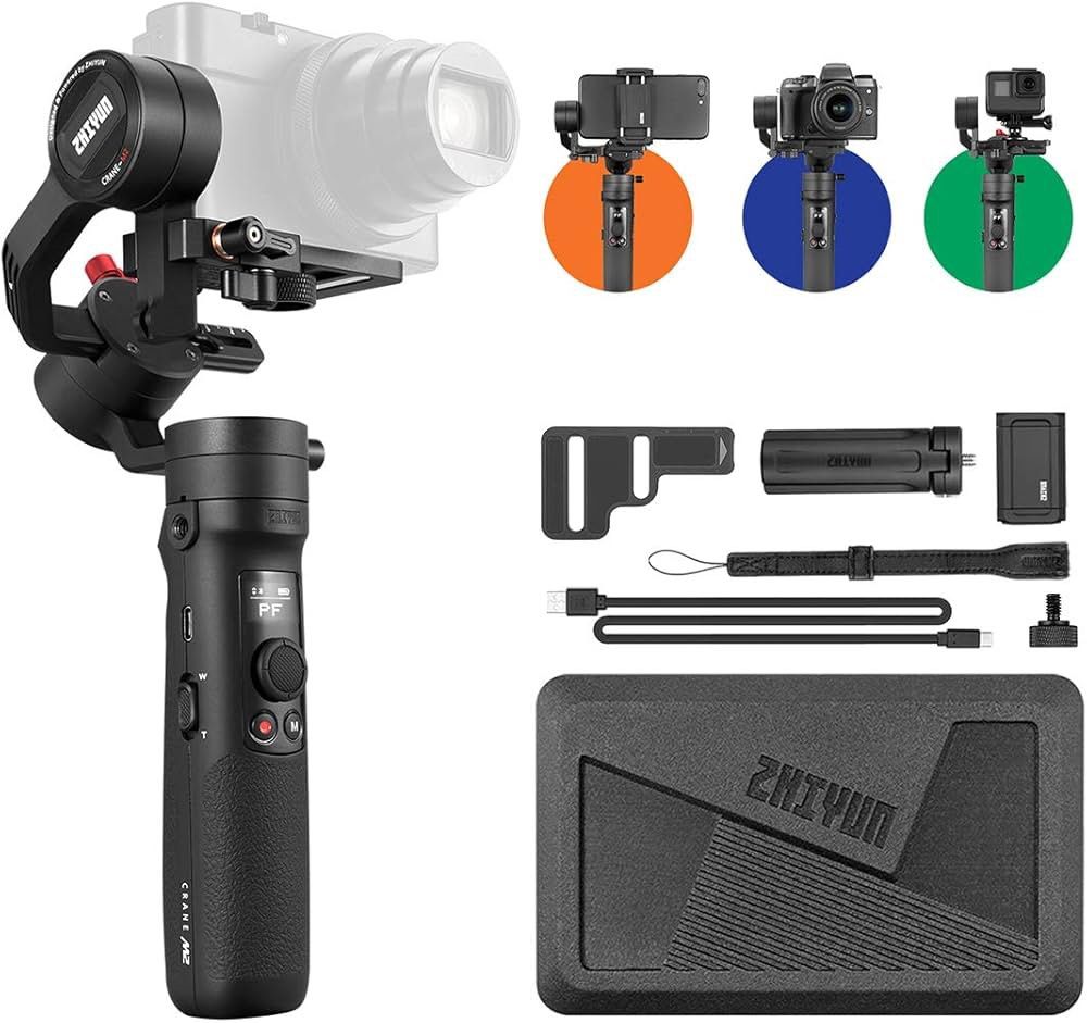 Zhiyun crane m2 gimbal (Category: Gimbals & Stabilizers ) located in Cavite. Submitted by potpot_guevarra (Listing ID 1436827012, Image 3). Description: Selling brand new zhiyun crane m2 gimbal. Specs: The Zhiyun Crane M2 is a versatile 3-axis handheld stabilizer for compact cameras, smartphones, and action cameras, supporting a payload of. Key features include a 7-hour battery life, WiFi/Bluetooth connectivity, a quick-release system (Lite), and