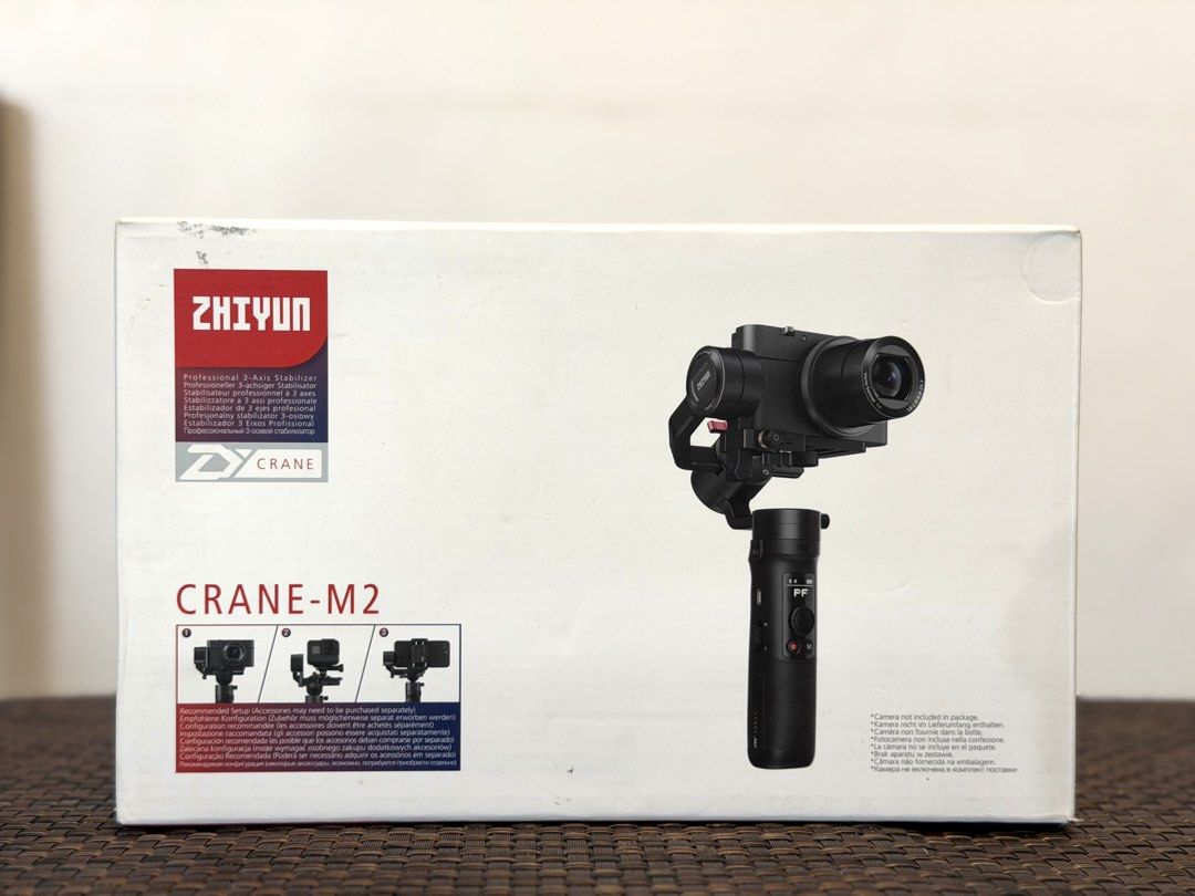 Zhiyun crane m2 gimbal (Category: Gimbals & Stabilizers ) located in Cavite. Submitted by potpot_guevarra (Listing ID 1436827012, Image 1). Description: Selling brand new zhiyun crane m2 gimbal. Specs: The Zhiyun Crane M2 is a versatile 3-axis handheld stabilizer for compact cameras, smartphones, and action cameras, supporting a payload of. Key features include a 7-hour battery life, WiFi/Bluetooth connectivity, a quick-release system (Lite), and