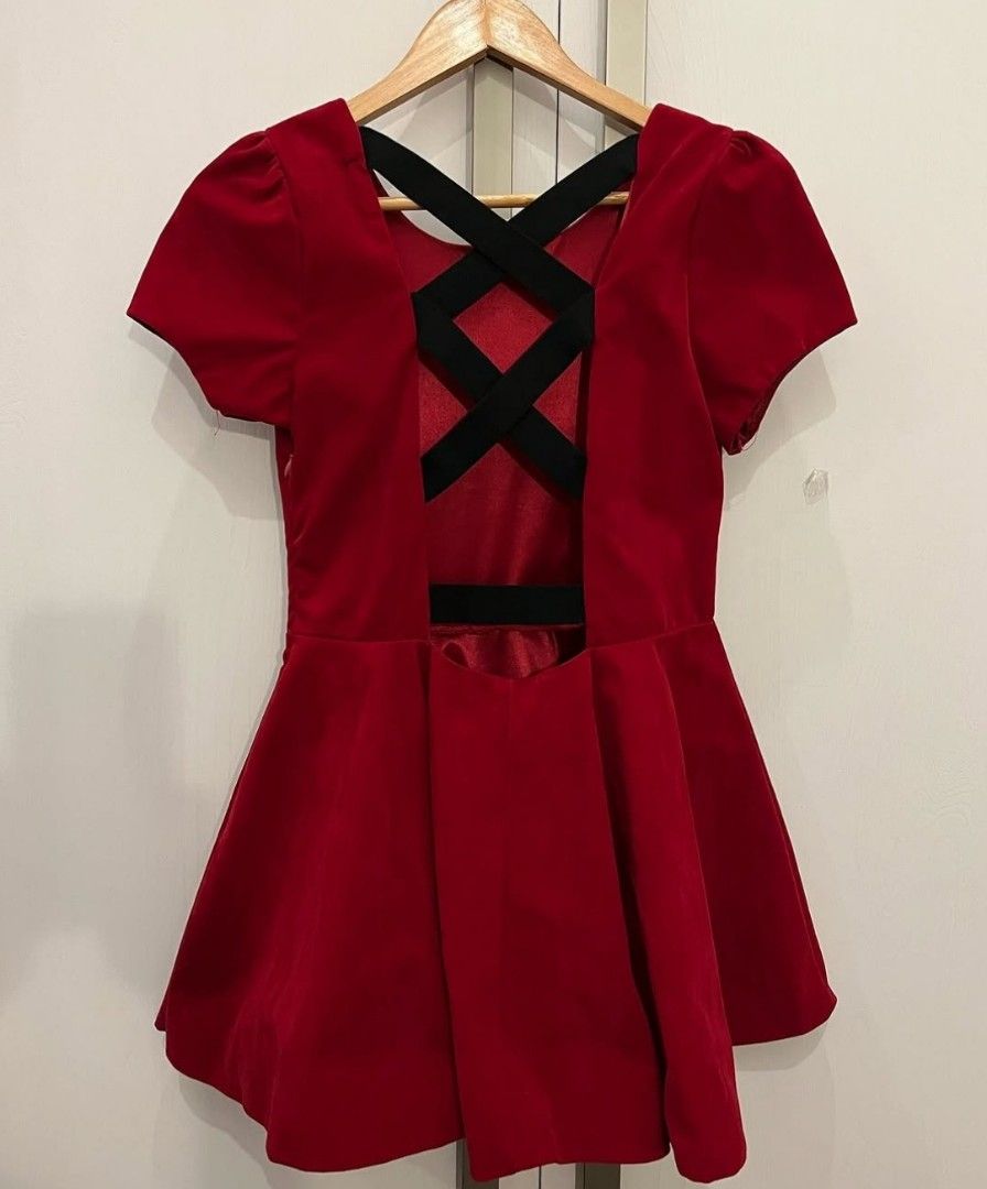 Zoo red velvet dress (Category: Dresses) located in Taguig. Submitted by declutterwirsh (Listing ID 1436736567, Image 1). Description: - Literally worn once - Soft material - Can fit to small to medium frames - Has a zipper on the left side of the dress rfs: decluttering don't reach for it anymore.