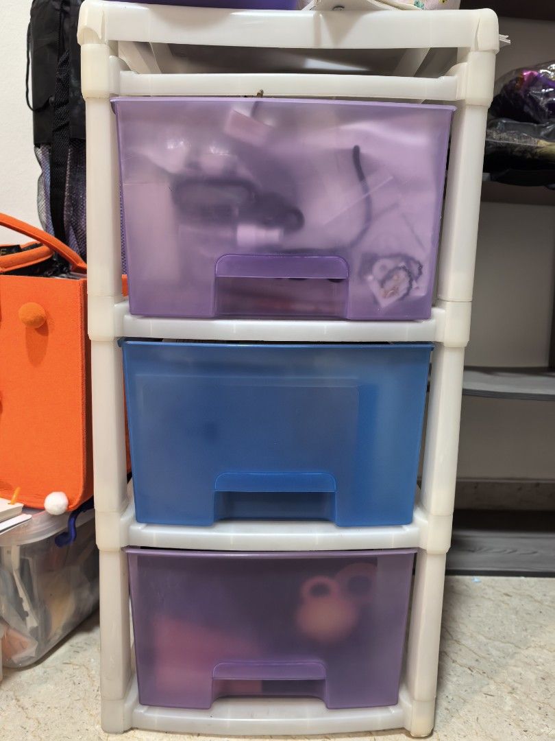 3-Tier Plastic Storage Drawer449090113839441920