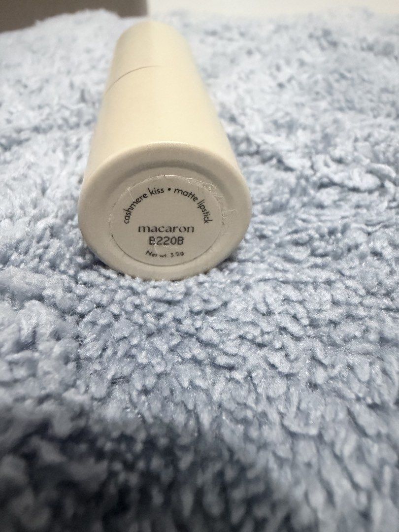 Absidy Macaron Matte Lipstick (Category: Makeup) located in Manila. Submitted by prelovedbygayle (Listing ID 1437007239, Image 3). Description: - Absidy Macaron Lipstick - Shade: B220B (Nude Pink) - Finish: Cashmere Kiss Matte - Packaging: Light beige with brand name printed.