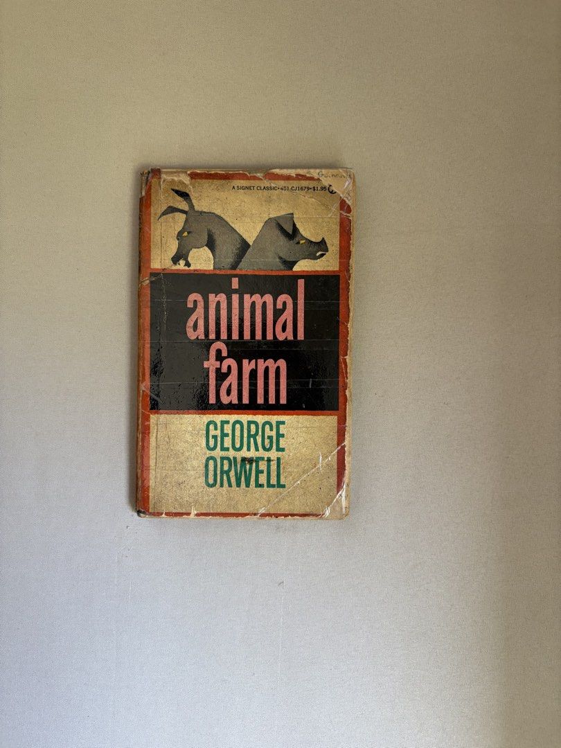 Animal Farm by George Orwell (Category: Storybooks) located in Santa Rosa. Submitted by annesclosetgw (Listing ID 1436980112, Image 1). Description: - Animal Farm by George Orwell - Signet Classic edition - Features original cover art - Includes an introduction by C.M. Woodhouse - Perfect for book collectors.