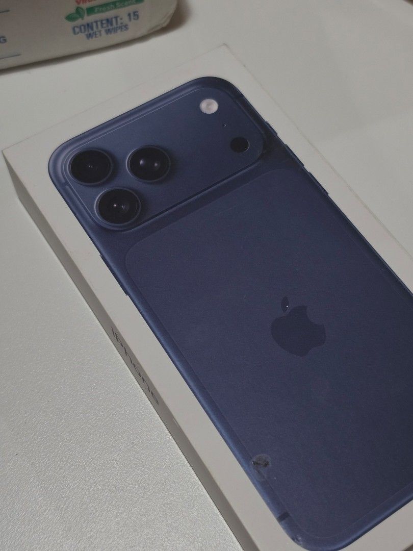 Apple iPhone 17 Pro Max Blue 256/512GB SEALED (Category: iPhone 17 Series) located in Pasig City. Submitted by clothesandthings_ (Listing ID 1436876936, Image 1). Description: brand new sealed apple warranty no receipt 256GB – 86K 512GB – 99K.