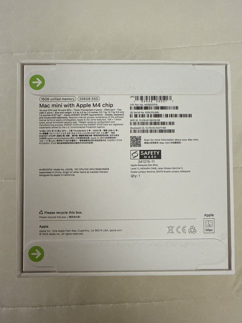 Apple Mac Mini with M4 Chip - 256GB SSD449484031441643521