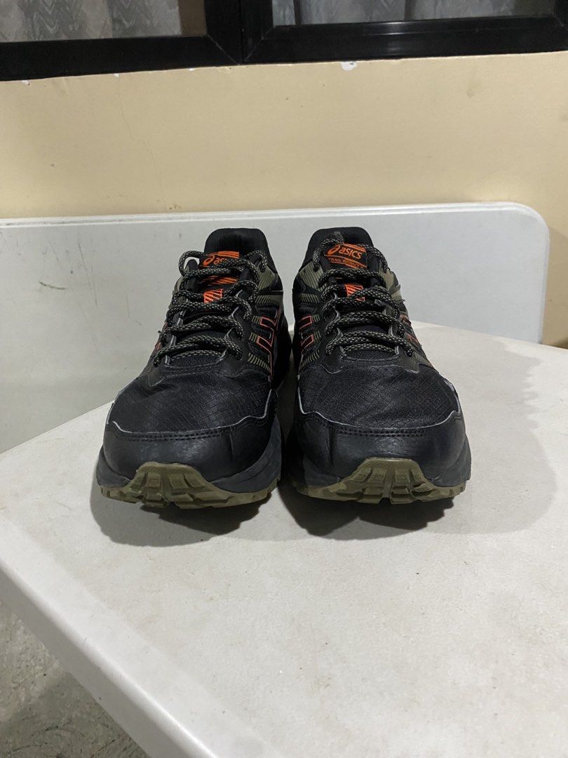 ASICS Trail Scout 2 black and cherry tomato | 11US (Category: Sneakers) located in Cavite. Submitted by kleycollectibles (Listing ID 1436982145, Image 3). Description: Lightly Used 2000 | negotiable Trece Martires Loc via LBC, JNT or LALAMOVE - no issues - no box - personal used.