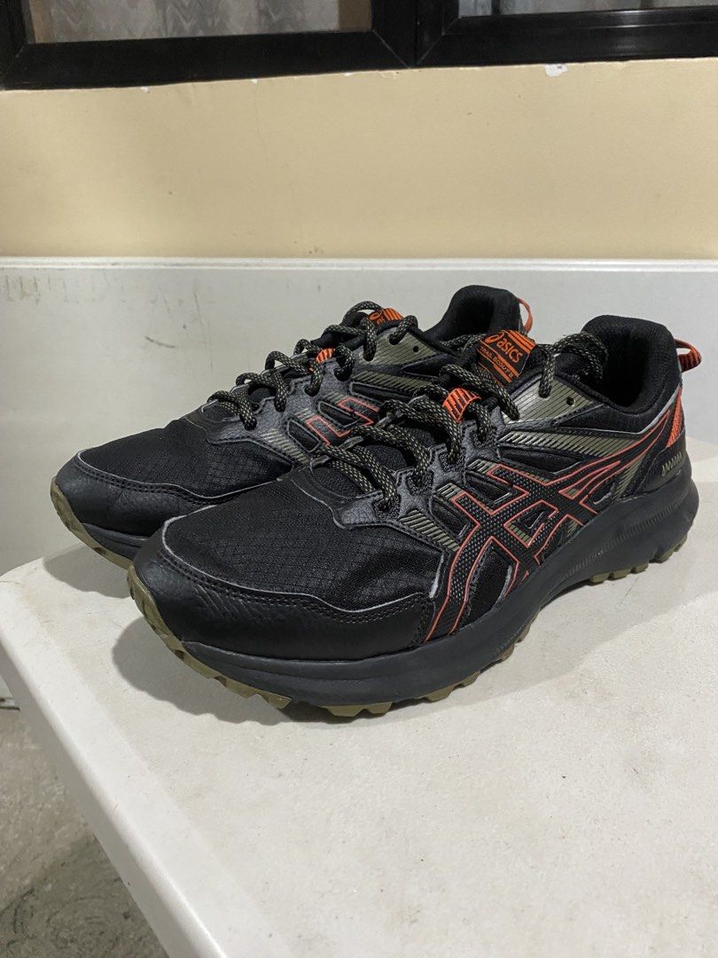 ASICS Trail Scout 2 black and cherry tomato | 11US (Category: Sneakers) located in Cavite. Submitted by kleycollectibles (Listing ID 1436982145, Image 1). Description: Lightly Used 2000 | negotiable Trece Martires Loc via LBC, JNT or LALAMOVE - no issues - no box - personal used.