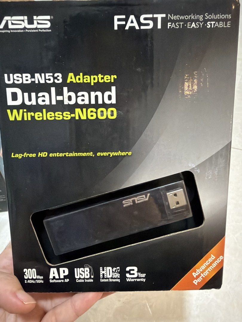 ASUS USB-N53 Dual-band Wireless-N600 Adapter449487589711564800