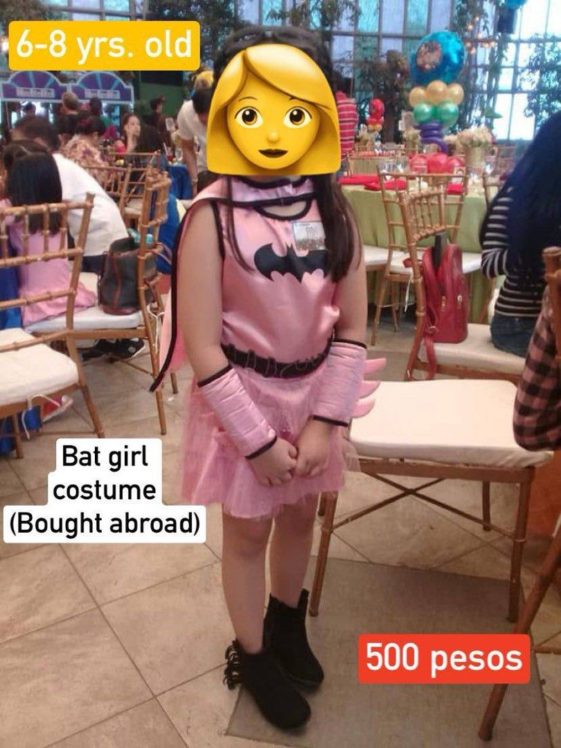 Bat girl costume (Category: Babies & Kids Fashion) located in Quezon City. Submitted by adiacie_stuff (Listing ID 1436905811, Image 1). Description: Bought in abroad .