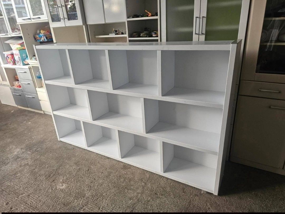 Bookshelves (Category: Shelves, Cabinets & Racks) located in Meycauayan. Submitted by marygracecasimiro (Listing ID 1436830352, Image 3). Description: Book Shelves‼️₱8,800‼️ ✔️L-79 H-47 W-11 inches📐 ✔11 Shelves 🗄 ✔️Laminated 🔖 ✔️Compress & Mdf Back 🪵 ✔Scratches As-is! 👌💗.