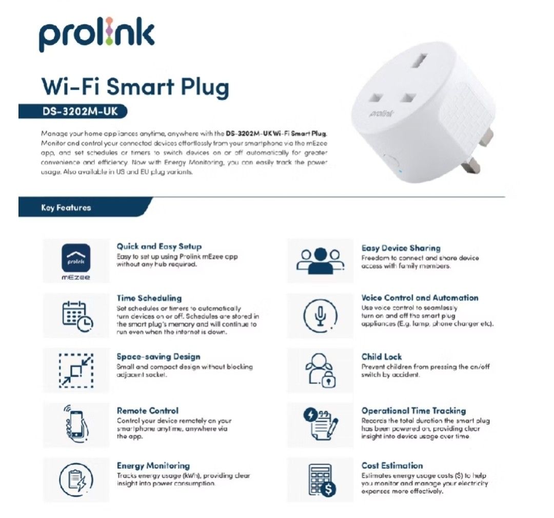 Brand new 2 prolink wifi smart plug449915293857884160