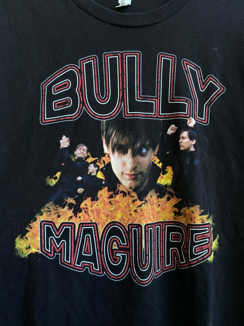 Bully Maguire printed tee black by Alstyle (Category: Tshirts & Polo Shirts ) located in Cabuyao City. Submitted by PHdowner30 (Listing ID 1436830382, Image 2). Description: FOR SALE ONLY Bully Maguire printed tee black by Alstyle Size: L ( 21x28 ) Excellent condition P250 + SF negotiable Pm.