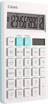 Canon Calculator (Category: Office & Business Technology) located in Manila. Submitted by decluterthings888 (Listing ID 1437016847, Image 1). Description: - White Canon calculator - 12-digit display - Tax calculation buttons - Standard arithmetic functions - Sleek white design with light blue accents - Brand new, in original packaging.