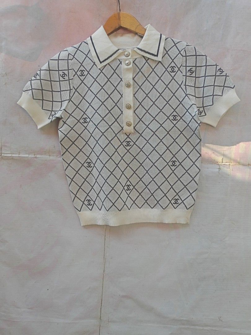 Chanel Knit Polo Top Size 36 (Category: Others Tops) located in Quezon City. Submitted by kmbthrift19 (Listing ID 1436965647, Image 1). Description: FS CHANEL KNIT TOP IN EXCELLENT CONDITION PRICE IS STILL NEGOTIABLE JUST PM FOR MORE INFORMATION THANKS .