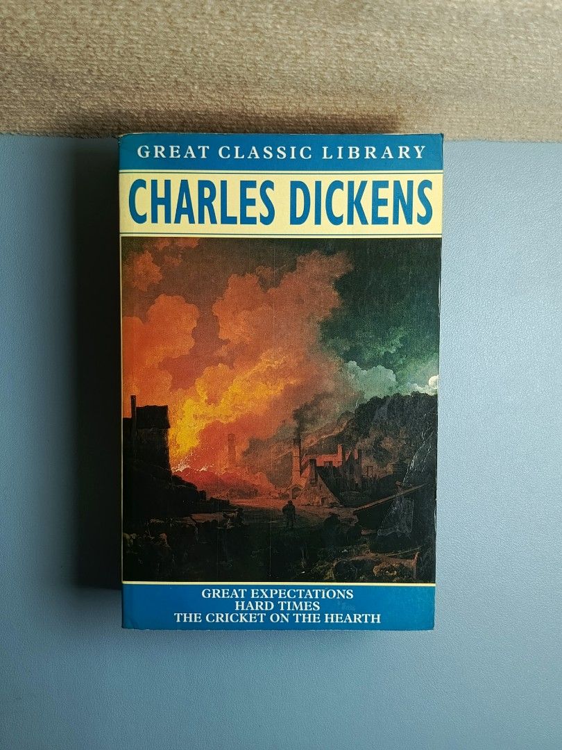 Charles Dickens Great Classic Library Preloved Book (Category: Storybooks) located in Cebu City. Submitted by shibarena (Listing ID 1437013109, Image 1). Description: - Includes three novels by Charles Dickens: 'Great Expectations,' 'Hard Times,' and 'The Cricket on the Hearth' - Published by Chancellor Press - Complete and unabridged edition.