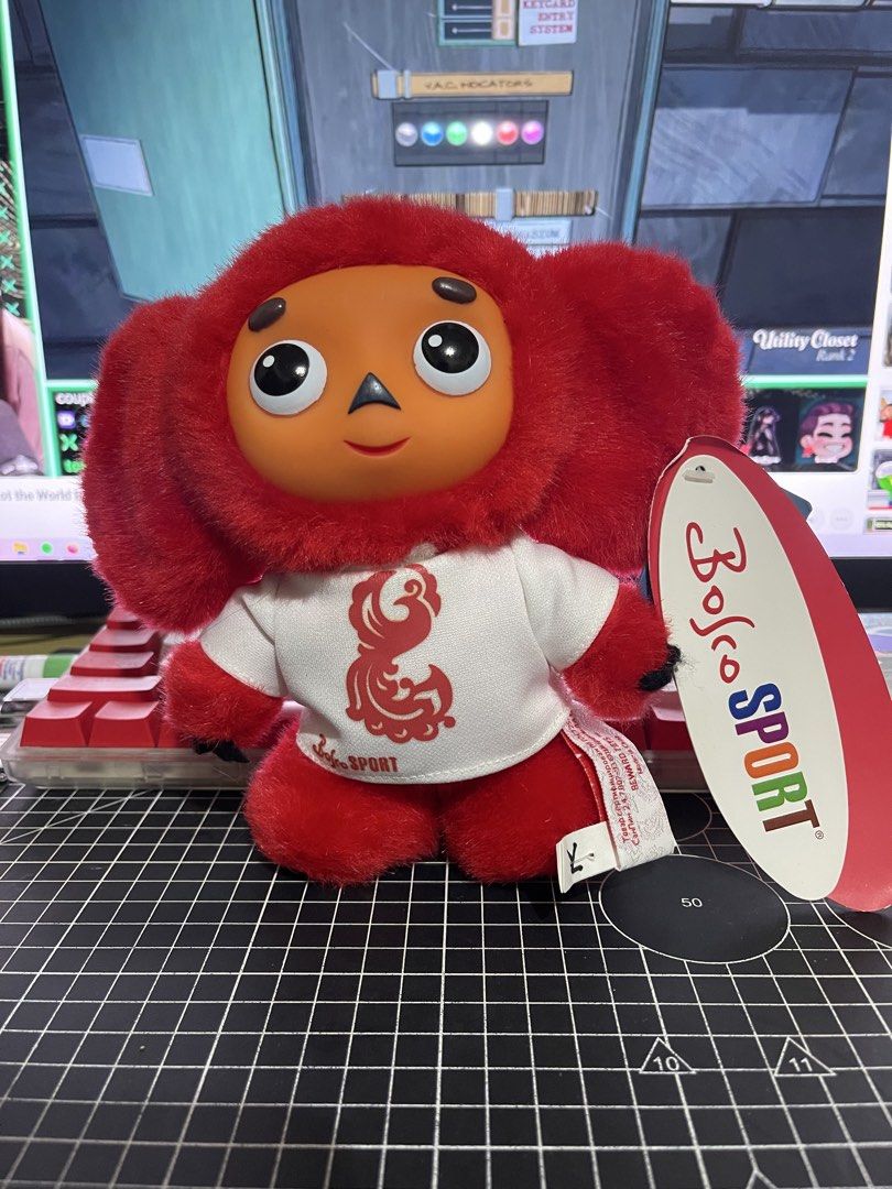 Cheburashka Bosco Sport RARE Plush (Category: Plushies & Soft Toys) located in Makati City. Submitted by sennoyoru (Listing ID 1436894515, Image 1). Description: Rare Cheburashka Plush Collab with Bosco Sport Meetup Waltermart Makati or Lalamove.