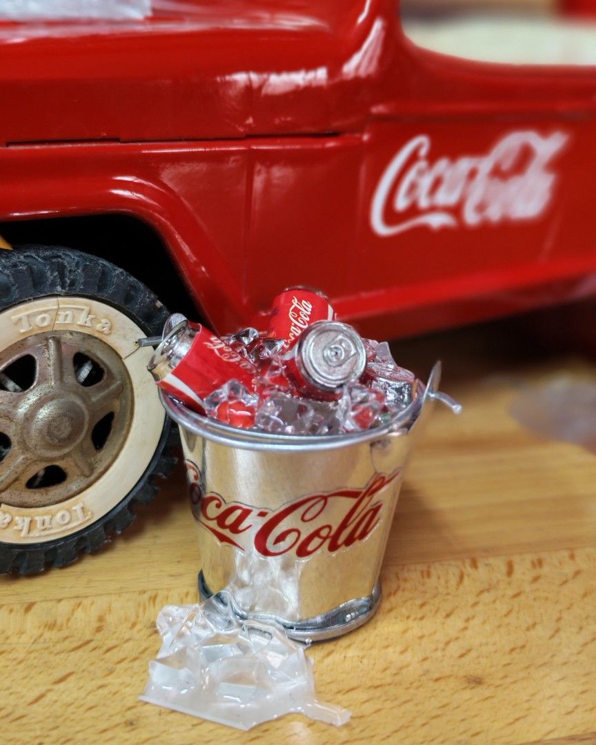 Coca-Cola Miniature Bucket and Cooler Set (Category: Vintage Collectibles) located in Manila. Submitted by nikisecretmarket (Listing ID 1436973027, Image 2). Description: Don't let the sun slow you down! ☀️🙅‍♀️ My handmade refresheners are the perfect summer sidekick. With 4 different designs to choose from, you can stay cool in style. Same refreshing vibe in every single one—get yours now! 💦🙌 -Collectible Coca-Cola miniature set. - Includes a