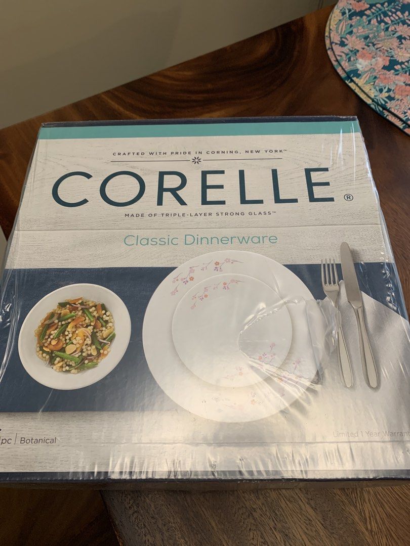 Corelle Classic Dinnerware 16-Piece Botanical Set449331855601838080