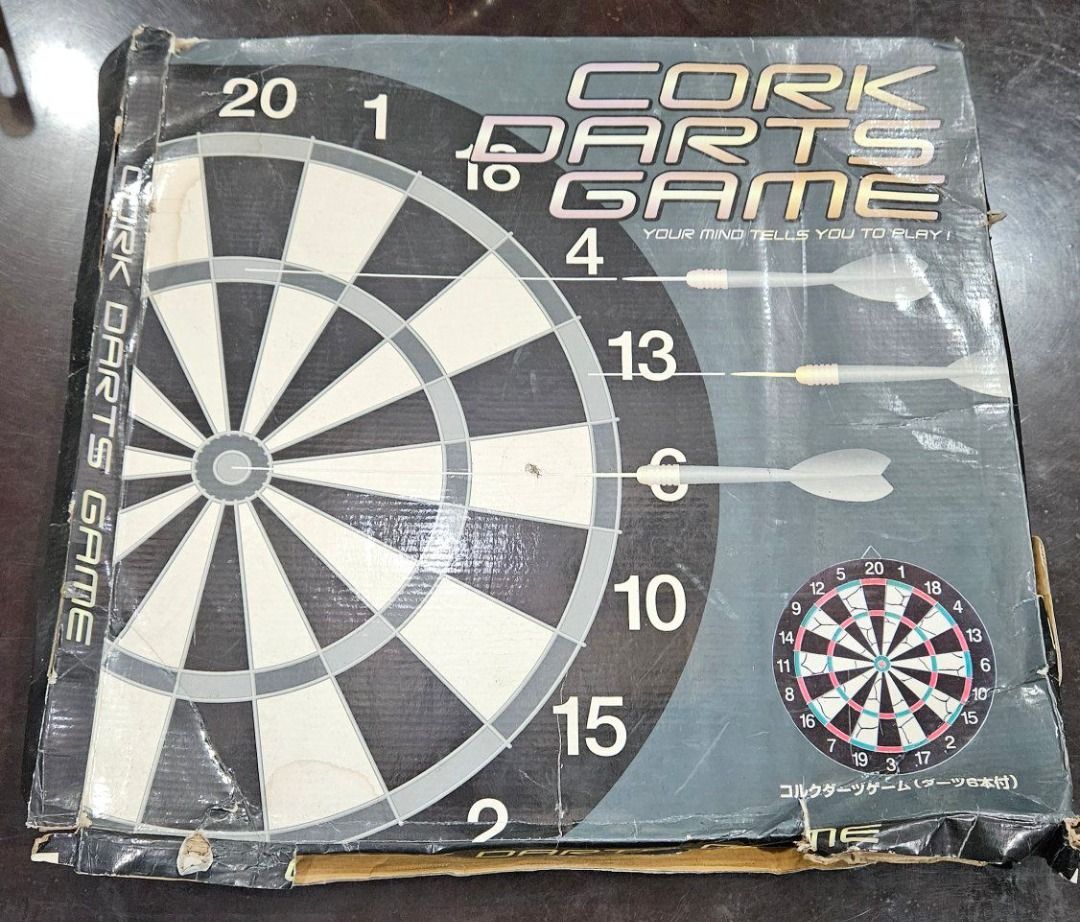 CORK DARTS BOARD WITH BOX (Category: Board Games & Puzzles) located in Sablan. Submitted by gongonshelley12 (Listing ID 1436963716, Image 1). Description: 900 ONLY...GCASH NOW!!! SALE!!! CORK DARTS BOARD WITH BOX JAPAN SURPLUS GANDA PA NITO HEAVY DUTY MUKHANG HINDI PA NAGAMIT WALA PANG MGA TUSOK SA BOARD, NEED LANG LINISAN MAY MGA PARTS NA MAY DUMI MAGANDA ITO PAGPRAKTISAN MG MgA KIDS NIYO, BILHAN NA LANG NG DARTS SA $HAPI.