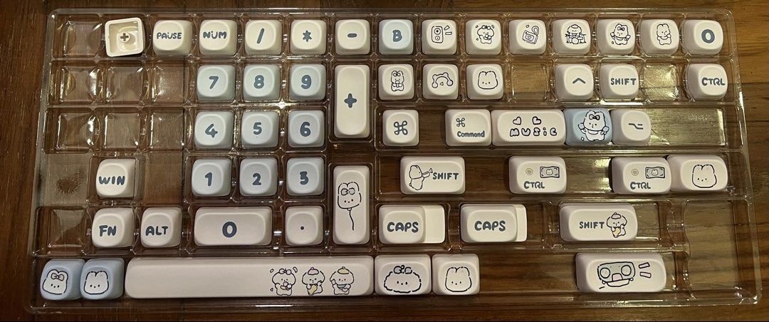 Custom Mechanical Keyboard with Cute Keycaps449489396858234881