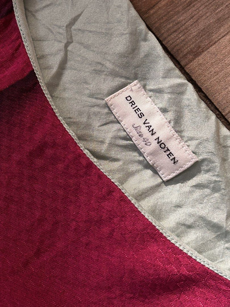 Dries Van Noten Sleeveless Dress (Category: Dresses) located in Tarlac. Submitted by ae01019x (Listing ID 1436907632, Image 2). Description: - Dries Van Noten sleeveless dress - Unique color block design - Colors: Burgundy and light green - Made in Poland - Material: 100% viscose - Size: 40.
