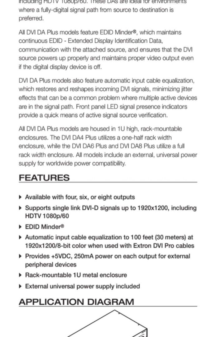 Extron DVI DA4 Plus449289665664133122
