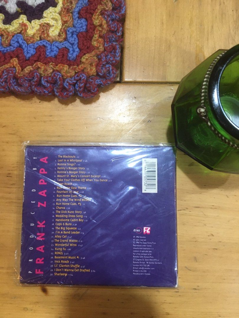 Frank Zappa - The Lost Episodes CD (Category: CDs & DVDs) located in Malaybalay. Submitted by morphment (Listing ID 1436933160, Image 3). Description: - Frank Zappa's "The Lost Episodes" CD - Still sealed in original packaging - Includes tracks: "The Blackouts," "Lost in a Whirlpool," "Wedding Dress Song," and more - Features colorful album artwork - Back of case includes tracklist and details Add sf 100 Mindanao jnt Gcash.
