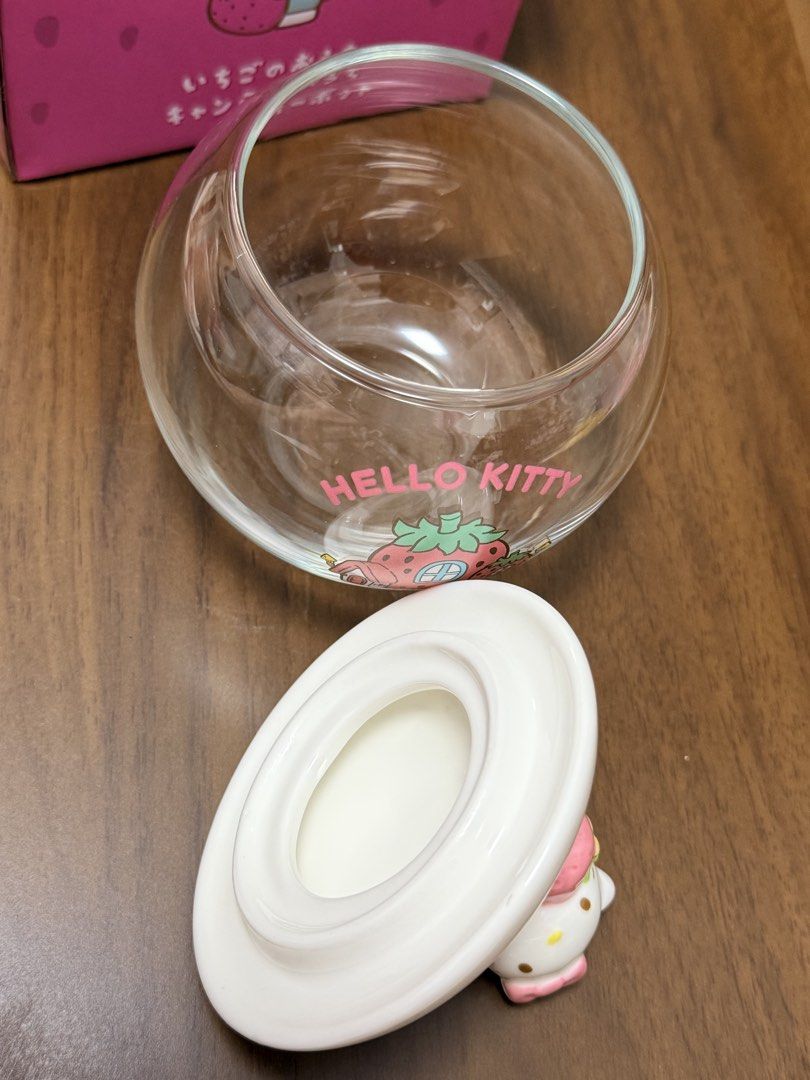 Hello Kitty Pink Strawberry Candy  Jar - Japan Authentic449978966957762562