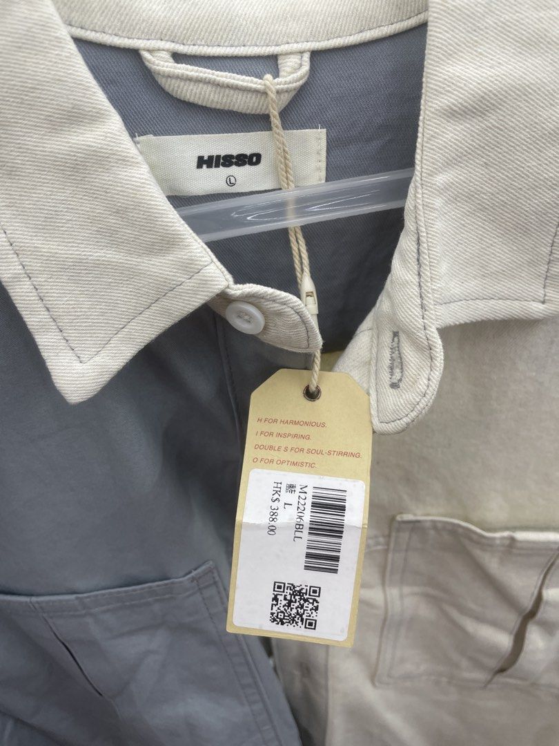 HISSO (Category: Tshirts & Polo Shirts ) located in Muntinlupa City. Submitted by smg1771 (Listing ID 1436897127, Image 3). Description: hisso split design large bnew hisso mesh lining brown small, oversized boxy lightly used 1800 for both .