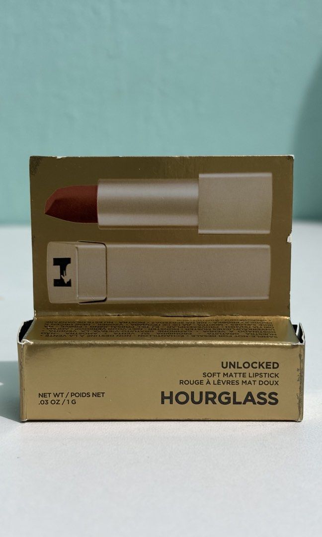 Hourglass Unlocked Soft Matte Lipstick (Category: Makeup) located in Manila. Submitted by lovedbylleu (Listing ID 1436980945, Image 1). Description: 💯 ORIGINAL Swatched only.