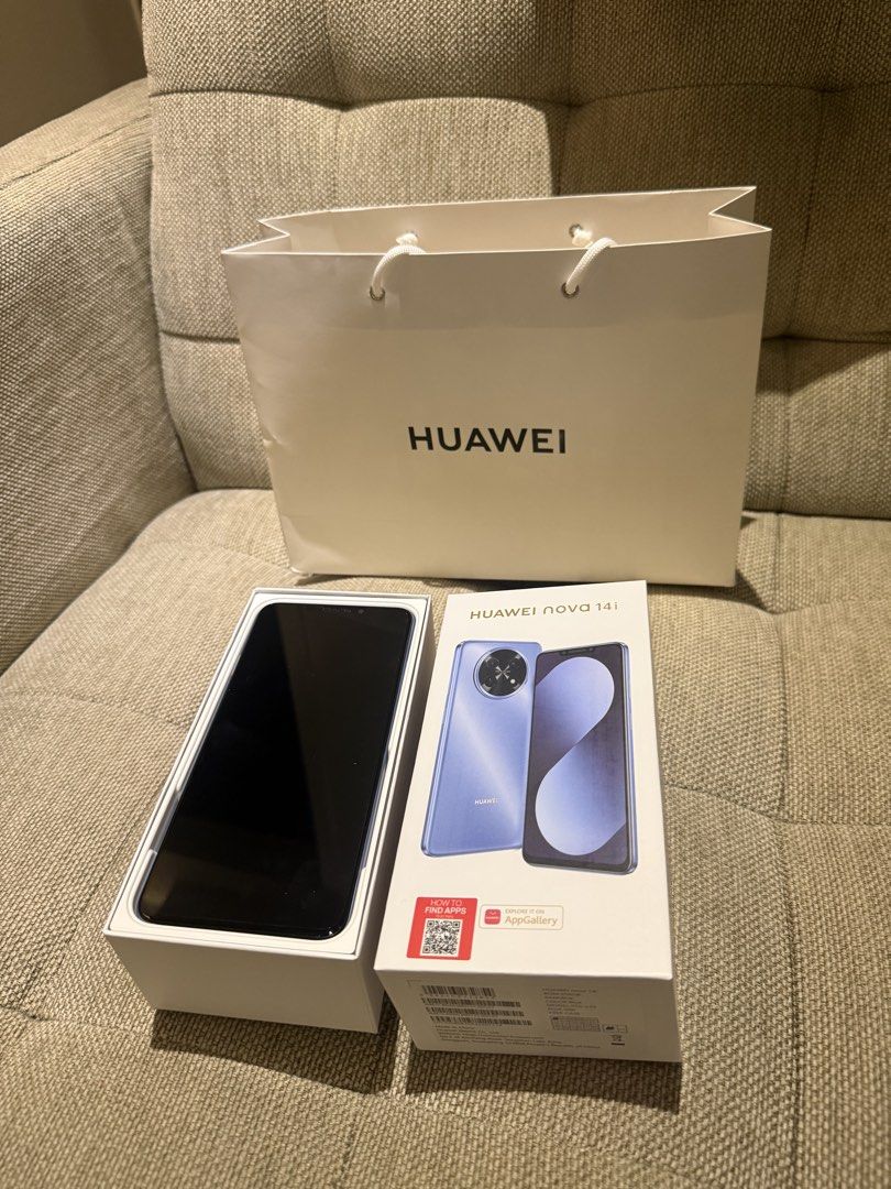 Huawei nova 14i 256GB globe-locked (Category: Huawei) located in Quezon City. Submitted by aannnnaa1 (Listing ID 1436939627, Image 1). Description: HUAWEI nova 14i ROM: 256GB RAM: 8GB Color: Blue Model: STG-LX2 Dual SIM Globe-locked (guaranteed it’s original) RFS: Spare phone, don’t need it Negotiable, please make an offer.