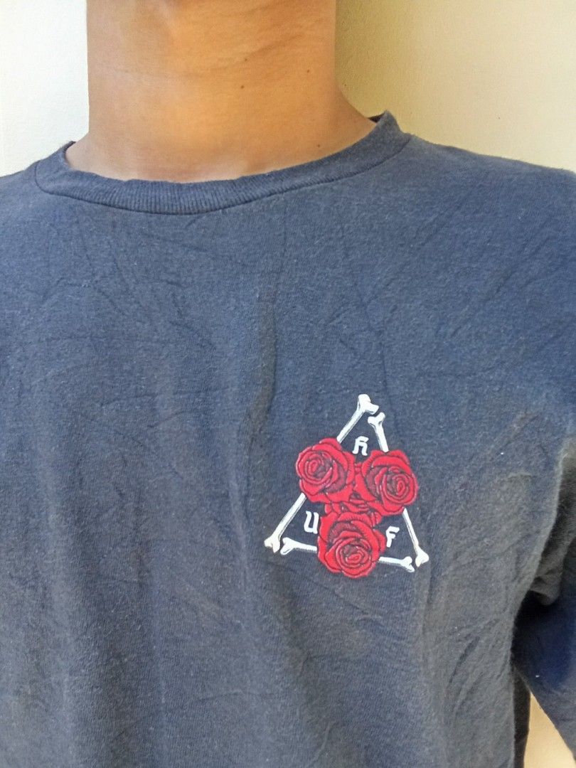 HUF (Category: Tshirts & Polo Shirts ) located in Manila. Submitted by justthriftright. (Listing ID 1436922175, Image 3). Description: excellent condition no issue 9/10 color rate 27 x 21 dimes.