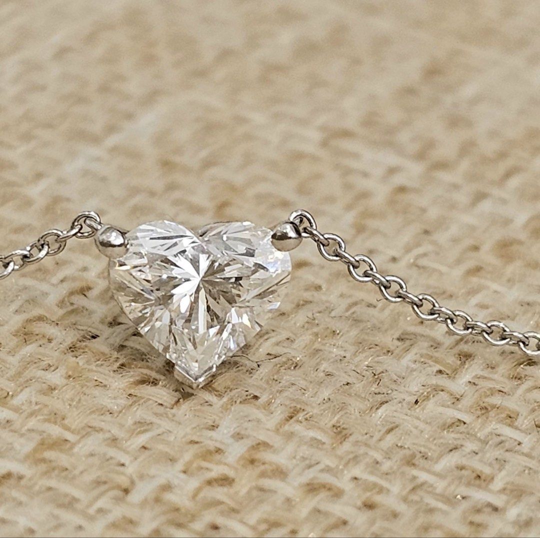 Internally Flawless Tiffany Heart Diamond (Category: Necklaces) located in Manila. Submitted by mnlwatchsociety (Listing ID 1436992538, Image 3). Description: 1ct Heart-Shaped Diamond Necklace | D Color | Internally Flawless | Platinum Some things are simply without flaw. This 1 carat heart-shaped diamond sits at the very pinnacle of the grading scale — D color, the highest grade of whiteness, paired with Internally Flawless clarity. A combinatio