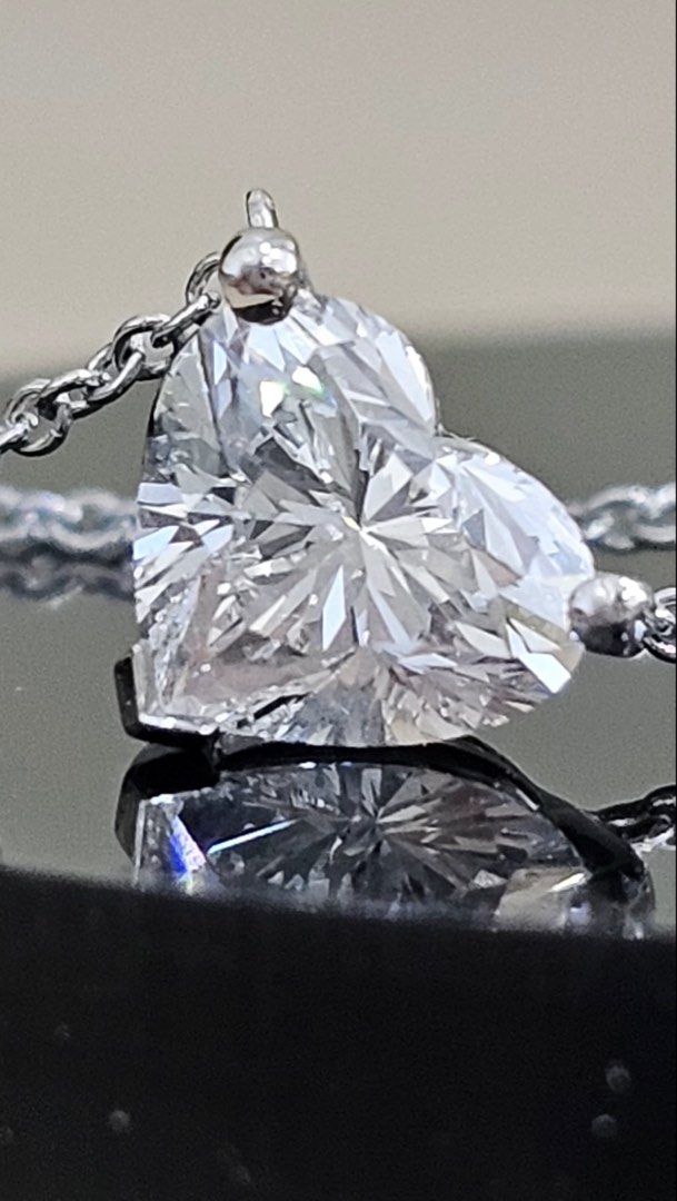 Internally Flawless Tiffany Heart Diamond (Category: Necklaces) located in Manila. Submitted by mnlwatchsociety (Listing ID 1436992538, Image 1). Description: 1ct Heart-Shaped Diamond Necklace | D Color | Internally Flawless | Platinum Some things are simply without flaw. This 1 carat heart-shaped diamond sits at the very pinnacle of the grading scale — D color, the highest grade of whiteness, paired with Internally Flawless clarity. A combinatio