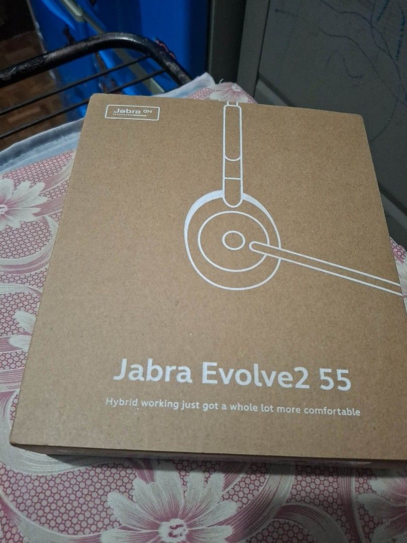 Jabra Evolve2 55 Headphones (Category: Headphones & Headsets) located in Las Pinas. Submitted by joshua1717 (Listing ID 1436876070, Image 2). Description: - Jabra Evolve2 55 headphones - Designed for hybrid working - Comfortable fit - Color: Black - Includes: Headphones, carrying case, original packaging - Compatible with Microsoft Teams and other platforms Jabra Evolve2 55 Stereo Headset (Wireless) Purchased price- 9,500 Discounted price less 30