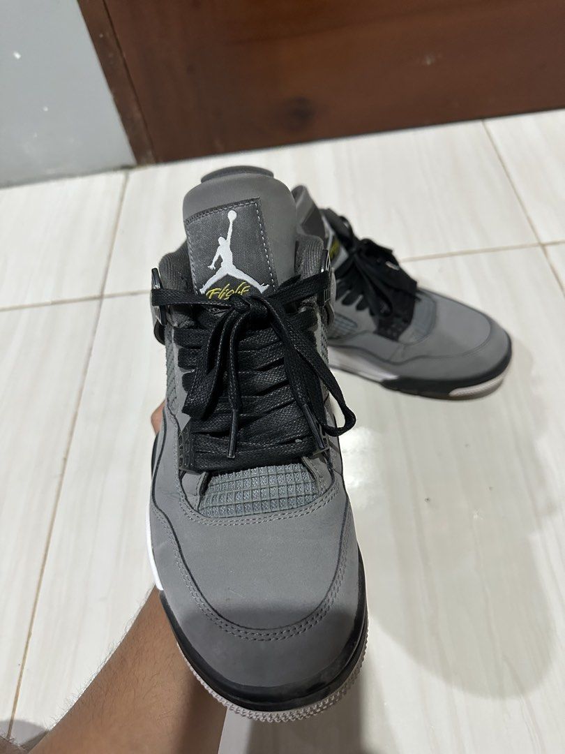 Jordan 4 Cool Grey size 8.5US UA (Category: Sneakers) located in Caloocan City. Submitted by shobbbe09 (Listing ID 1436951098, Image 2). Description: Jordan 4 Cool Grey Size 8.5US Without box No issue Lace swapped to waxed laces UA OG Batch High Tier Used but minimal to no star loss Sign of usage: crease Can ship nationwide SF shouldered by buyer RFS: decluttering 📍Koronadal City, South Cotabato, Mindanao.