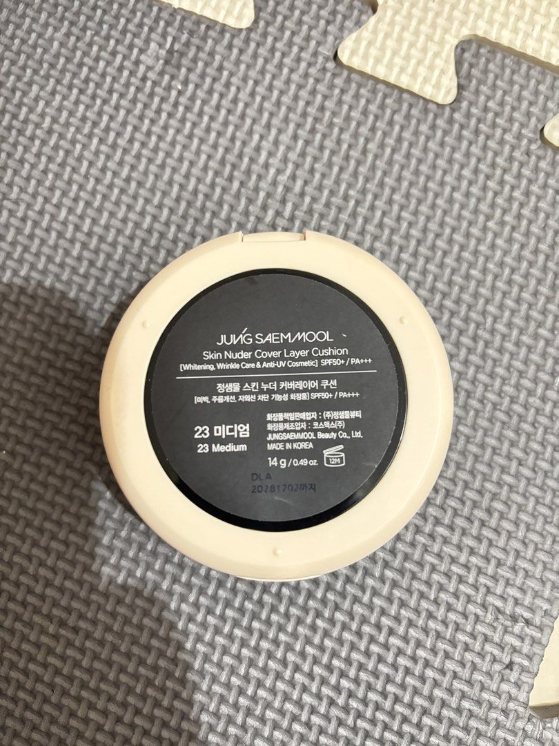 Jung Saem Mool Nuder Cover Layer Cushion - REFILL ONLY (Category: Makeup) located in Marikina City. Submitted by mattysgn (Listing ID 1436889882, Image 2). Description: Jung Saem Mool Nuder Cover Layer Cushion - REFILL ONLY Shade : 23 Medium Used twice only Original from Korea RFS: too dark for me 📍 Marikina Can ship thru lalamove grab jnt c/o buyer.