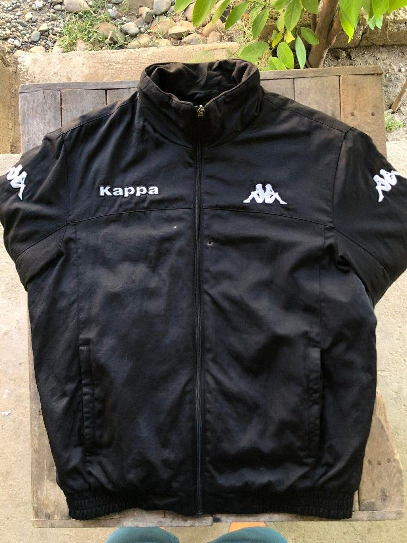 Kappa Black Jacket - Large (Category: Coats, Jackets and Outerwear) located in Mangaldan. Submitted by harrapotter (Listing ID 1436981786, Image 2). Description: DIMES WIDTH 22.5 LENGTH 27 COLOR RATE 10/10 CONDITION 10/10 ISSUE SEE PIC.