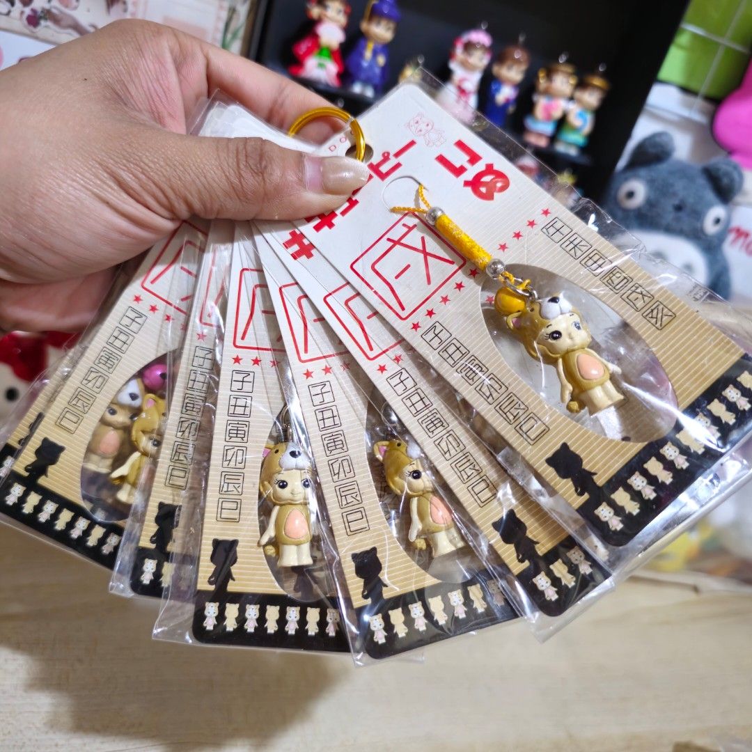 Kewpie Zodiac Sign Dog Phone Charm with Bell (99 each) (Category: Fan Merchandise) located in Manila. Submitted by lovelylovesjapan (Listing ID 1436875513, Image 1). Description: Available in different colors of strap 🌸The item is on-hand and authentic from Japan 🌸Mode of Payment (MOP): GCASH/Bank Transfer 🌸Mode of Delivery (MOD): J&T or Lalamove (Shipping every Saturday and Sunday) Notes: 🩷Breakable items are packed with care and caution. Se