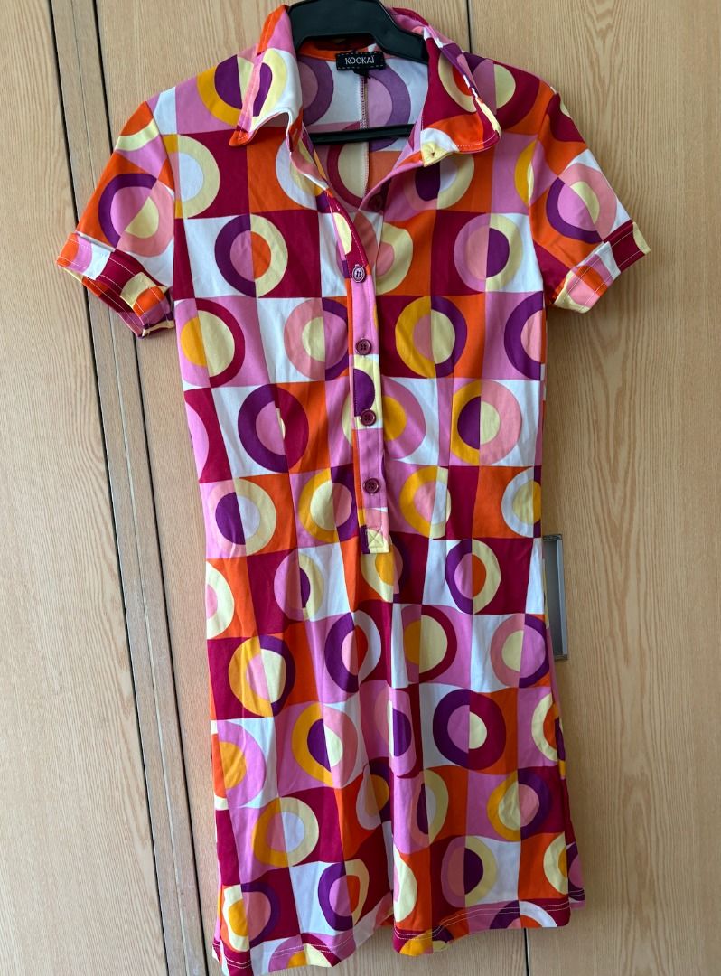 Kookai Geometric Print Dress (Category: Dresses) located in Manila. Submitted by thecasualcartbyj7 (Listing ID 1436942056, Image 2). Description: Kookai Geometric Print Dress • Worn once • Bought from Creative’s Closet Sale. • Excellent condition RFS: Decluttering Delivery fee shouldered by the buyer..