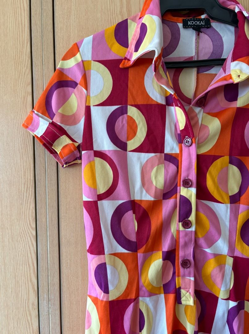 Kookai Geometric Print Dress (Category: Dresses) located in Manila. Submitted by thecasualcartbyj7 (Listing ID 1436942056, Image 3). Description: Kookai Geometric Print Dress • Worn once • Bought from Creative’s Closet Sale. • Excellent condition RFS: Decluttering Delivery fee shouldered by the buyer..
