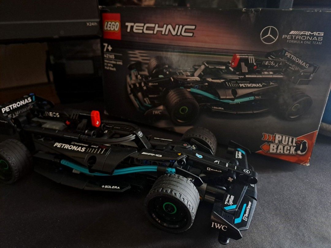 Lego Technic Mercedes-AMG F1 (Category: Lego & Building Sets) located in Manila. Submitted by milox_ (Listing ID 1436884922, Image 1). Description: Lego Technic – 750 + sf – inclusion: box (damaged) & manual – condition: almost new but has minimal dust – already built – rfs: decluttering.
