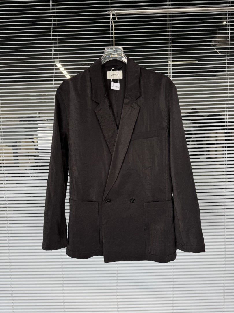 Lemaire 26SS Dry Silk Suit Set (Category: Luxury Apparel) located in Makati City. Submitted by donda.archives (Listing ID 1436850206, Image 2). Description: - 76% silk, 24% polyamide - Custom lampo zipper - Three size custom bottoms - Both elegant and comfortable. Dry silk fabric comes in two types: shiny and matte. Ours uses the same shiny fabric as retail, which is more expensive and more beautiful. It has a subtle yet striking sheen under ligh