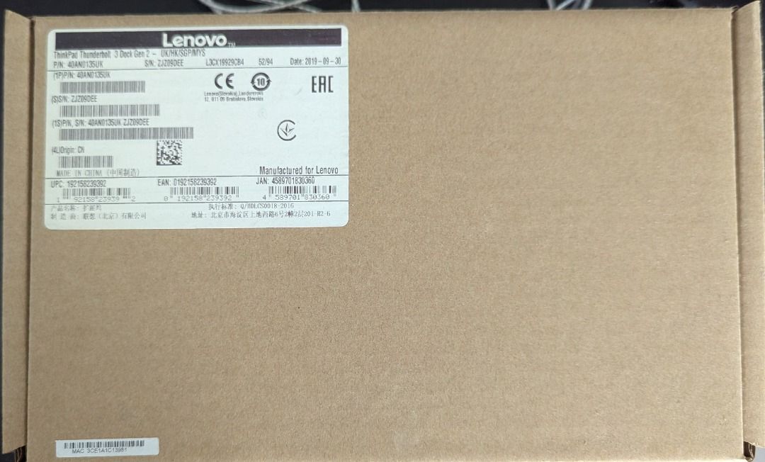 Lenovo ThinkPad Thunderbolt 3 Dock Gen 2449290569693931520