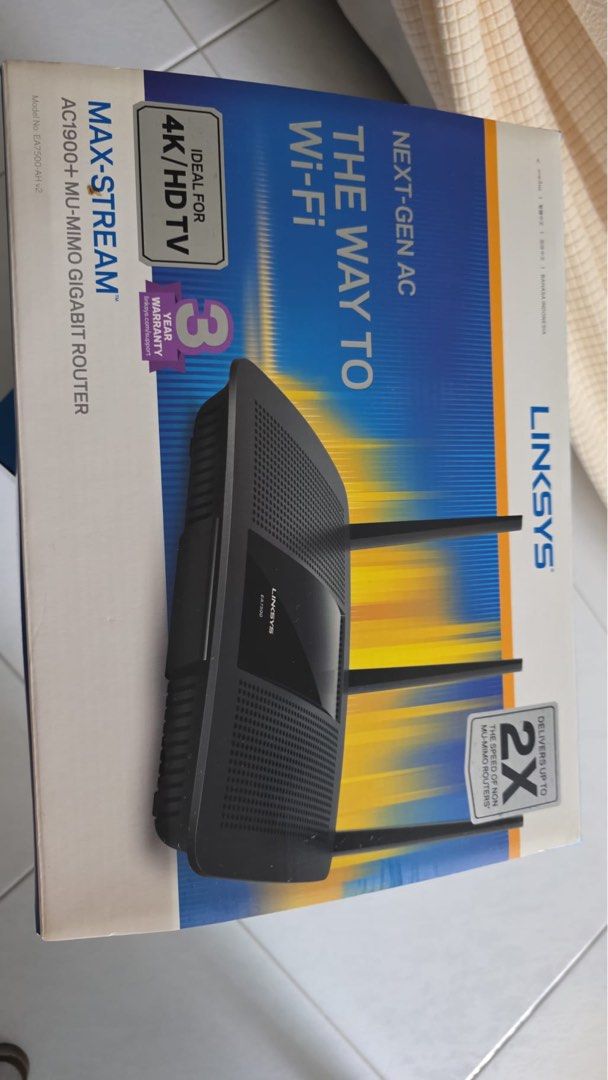 Linksys Max-Stream AC1900+ Gigabit Router449377564204083200