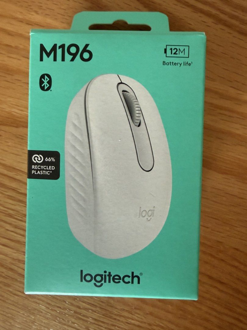 Logitech M196 Wireless Mouse - White449268844184872960